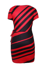 Load image into Gallery viewer, Stripe Knot Sheath Dress