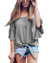 Load image into Gallery viewer, Off The Shoulder Knot Front Top