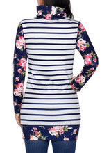 Load image into Gallery viewer, Striped and Floral Sweatshirt