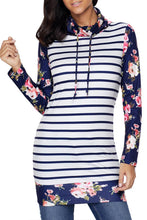 Load image into Gallery viewer, Striped and Floral Sweatshirt