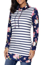 Load image into Gallery viewer, Striped and Floral Sweatshirt
