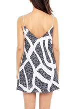 Load image into Gallery viewer, V Neck Halter Printed Casual Short Strap Mini Dress