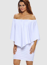 Load image into Gallery viewer, Off Shoulder Ruffles Bodycon Mini Dress