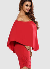 Load image into Gallery viewer, Off Shoulder Ruffles Bodycon Mini Dress