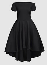 Load image into Gallery viewer, Off Shoulder Sleeve Flared Swing Party Skater Summer Dress