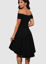 Load image into Gallery viewer, Off Shoulder Sleeve Flared Swing Party Skater Summer Dress