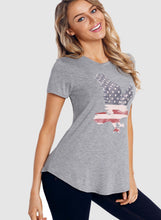 Load image into Gallery viewer, America Flag Eagle Grey Daily T-shirt