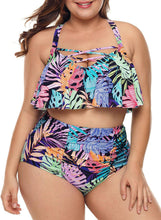 Load image into Gallery viewer, Tropical Strappy High Waisted 2pcs Bikini Set