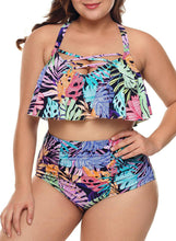 Load image into Gallery viewer, Tropical Strappy High Waisted 2pcs Bikini Set