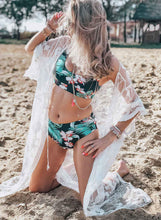 Load image into Gallery viewer, U-neckline High Waist Printed Tankinis
