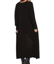 Load image into Gallery viewer, Open Front Knit Long Cardigan