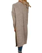 Load image into Gallery viewer, Open Front Knit Long Cardigan