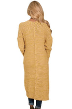 Load image into Gallery viewer, Open Front Knit Long Cardigan