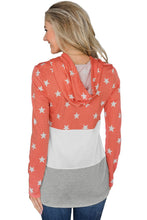 Load image into Gallery viewer, Splice Colorblock Drawstring Hoodie