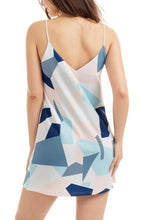 Load image into Gallery viewer, V Neck Halter Printed Casual Short Strap Mini Dress