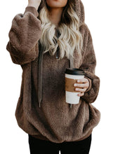 Load image into Gallery viewer, Warm Furry Pullover Hoodie