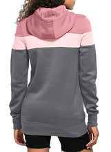 Load image into Gallery viewer, Color Block Front Pocket Hooded Sweatshirt