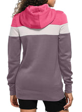 Load image into Gallery viewer, Color Block Front Pocket Hooded Sweatshirt