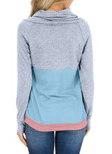 Load image into Gallery viewer, Colorblock Thumbhole Sleeved Sweatshirt
