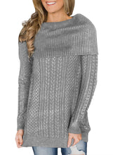 Load image into Gallery viewer, Fold Over Poncho Style Sweater