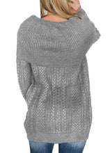 Load image into Gallery viewer, Fold Over Poncho Style Sweater