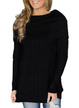 Load image into Gallery viewer, Fold Over Poncho Style Sweater