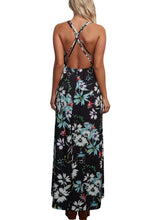 Load image into Gallery viewer, Floral Chiffon Spaghetti Straps Maxi Dress