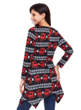 Load image into Gallery viewer, Cute Christmas Reindeer Print Swingy Mini Dress