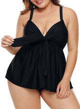 Load image into Gallery viewer, V Neck High Waisted 2pcs Swimdress
