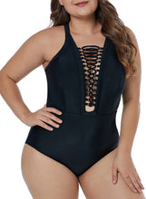 Load image into Gallery viewer, Tropical Crisscross One-piece Swimsuits