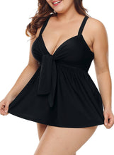 Load image into Gallery viewer, V Neck High Waisted 2pcs Swimdress