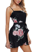 Load image into Gallery viewer, Womens Ruffle Wrap Floral Sundress