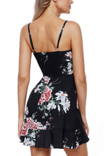 Load image into Gallery viewer, Womens Ruffle Wrap Floral Sundress
