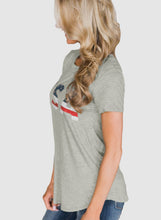 Load image into Gallery viewer, USA Flag Short Sleeve Tee Top