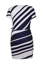 Load image into Gallery viewer, Stripe Knot Sheath Dress