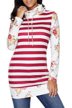 Load image into Gallery viewer, Striped and Floral Sweatshirt