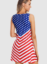 Load image into Gallery viewer, Fourth Of July Sleeveless Flag Dress