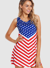 Load image into Gallery viewer, Fourth Of July Sleeveless Flag Dress