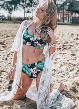 Load image into Gallery viewer, U-neckline High Waist Printed Tankinis