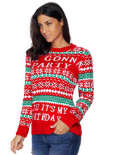 Load image into Gallery viewer, WE GONNA PARTY Ugly Christmas Sweater