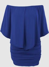 Load image into Gallery viewer, Off Shoulder Ruffles Bodycon Mini Dress
