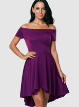 Load image into Gallery viewer, Off Shoulder Sleeve Flared Swing Party Skater Summer Dress