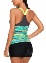 Load image into Gallery viewer, Colorful Tie Dye Print Tankini Top