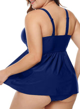 Load image into Gallery viewer, V Neck High Waisted 2pcs Swimdress