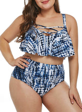 Load image into Gallery viewer, Tropical Strappy High Waisted 2pcs Bikini Set