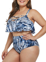 Load image into Gallery viewer, Tropical Strappy High Waisted 2pcs Bikini Set