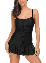 Load image into Gallery viewer, Spaghetti Straps Frilled Skirted Swimsuit Maillot