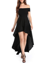 Load image into Gallery viewer, Vintage Off Shoulder High Low Party Dress