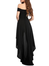 Load image into Gallery viewer, Vintage Off Shoulder High Low Party Dress