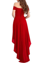 Load image into Gallery viewer, Vintage Off Shoulder High Low Party Dress